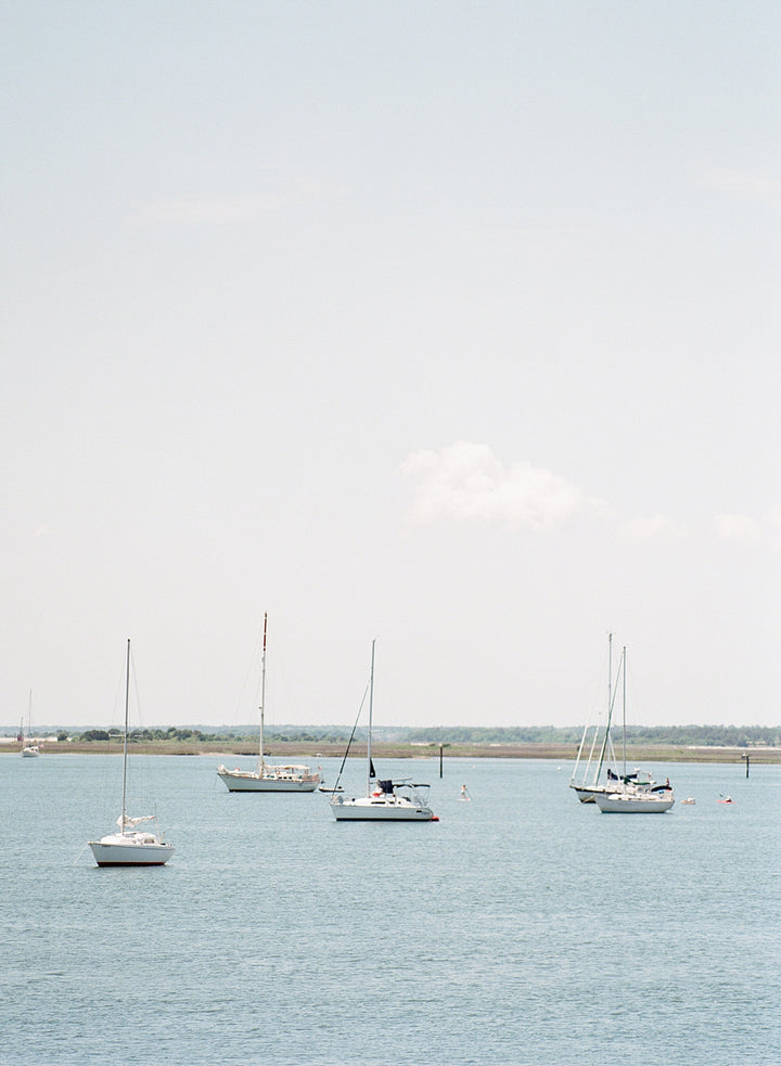 Sailboats by the Sea